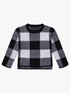 Uldtøj|Overdele|LucaLola Luca & Lola Venezia Trøje, White/Black Grå/Hvid/Sort