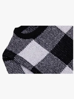 Uldtøj|Overdele|LucaLola Luca & Lola Venezia Trøje, White/Black Grå/Hvid/Sort