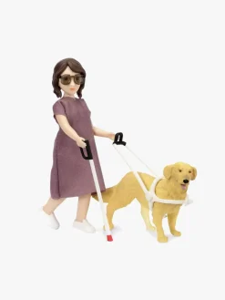 Dukker & Bamser|Lundby Dukke m. Blindestok & Hund