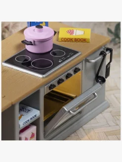 Lundby Dukker & Bamser-Dukkehustilbehør Sæt med Komfur og Køleskab