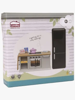 Lundby Dukker & Bamser-Dukkehustilbehør Sæt med Komfur og Køleskab