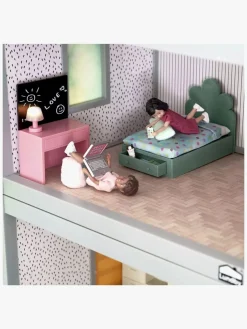 Dukker & Bamser|Lundby Teenage Room Set Dukkehustilbehør, Grøn/Lyserød