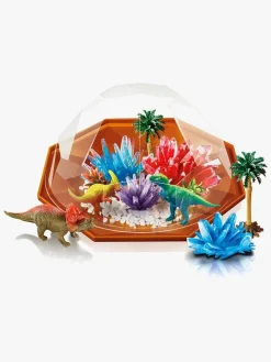 Eksperimenter & Videnskab|4M Eksperiment Krystallerdyrkning Dinosaur Flerfarvet