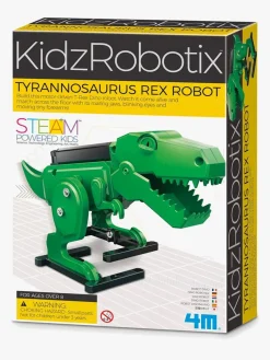 Kreativt Legetøj|4M KidzRobotix Byg Din Egen T-Rex Robot Flerfarvet