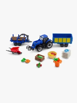 Legetøjsbiler & -Fartøjer|Maisto Mini Working Machines Bondegårdssæt New Holland Blå