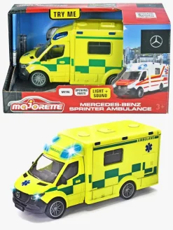 Legetøjsbiler & -Fartøjer|Majorette Grand Series Mercedes-Benz Sprinter Svensk Ambulance Gul