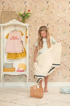 Interiør|Majvillan Tapet Mermaid Reef, Sandy Beige Flerfarvet/Beige