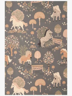 Interiør|Majvillan Tapet My Sweet Pony, Midnight Blue Flerfarvet/Blå