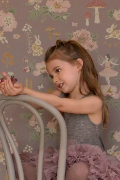 Børn Majvillan Interiør-Tapet Old Garden, Plum