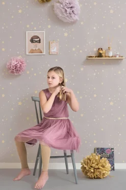 Børn Majvillan Interiør-Tapet Twinkle, Dusty Lilac
