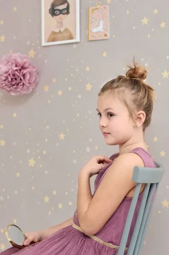 Børn Majvillan Interiør-Tapet Twinkle, Dusty Lilac