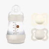 Spisetid|MAM Air Naturgummi Sutter 0-6m & Easy Start Sutteflaske Anti-kolik 160 ml, Neutral