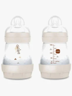 Spisetid|MAM Air Naturgummi Sutter 0-6m & Easy Start Sutteflaske Anti-kolik 160 ml, Neutral