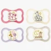 MAM Sutter & Suttesnore-Air Night Silikone Sutter 6-16m 4-pak, Pink/Neutral