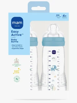 MAM Spisetid-Easy Active Sutteflaske 330 ml 2-pak, Blue