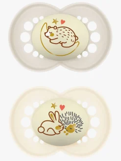 MAM Sutter & Suttesnore-Original Night Silikone Sutter 2-pak 6-16m, Neutral