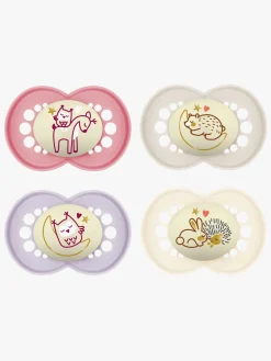 Sutter & Suttesnore|MAM Original Night Sutter 6-16m 4-pak, Pink/Neutral