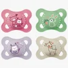 Sutter & Suttesnore|MAM Original Silikone Sutter 0-6m 4-pak, Pink/Neutral