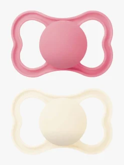 MAM Sutter & Suttesnore-Supreme Silikone Sutter 6-16m 2-pak, Pink/Neutral