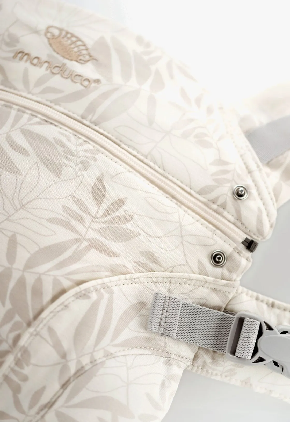 Bæreseler, Strækvikler & Bærestole|Manduca First Limited Edition Bæresele, Botanic Vanilla Beige/Grå