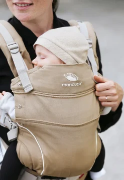 Bæreseler, Strækvikler & Bærestole|Manduca First PureCotton Bæresele, Nougat Brun