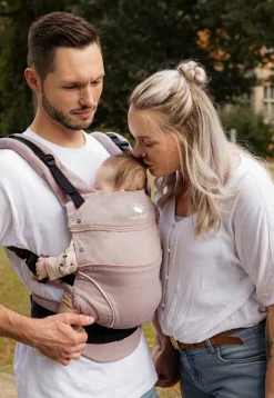 Bæreseler, Strækvikler & Bærestole|Manduca First PureCotton Bæresele, Powder Apricot Lyserød