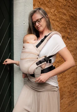 Manduca Bæreseler, Strækvikler & Bærestole-XT Cotton Bæresele, Denimpowder-Toffee