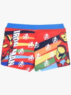Undertøj|MarvelAvengers Marvel Avengers Classic Badeshorts, Blue Flerfarvet