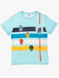Overdele|MarvelAvengers Marvel Avengers Classic T-shirt, Light Blue Blå/Flerfarvet