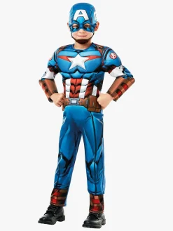 Rubies Kostumer & Udklædning-Marvel Avengers Deluxe Kostume Captain America