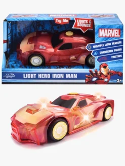 Legetøjsbiler & -Fartøjer|JadaToys Marvel Iron Man Black Panther Light-Up Bil 1:32