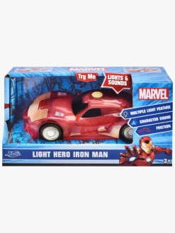 Legetøjsbiler & -Fartøjer|JadaToys Marvel Iron Man Black Panther Light-Up Bil 1:32