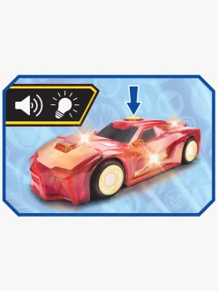 Legetøjsbiler & -Fartøjer|JadaToys Marvel Iron Man Black Panther Light-Up Bil 1:32