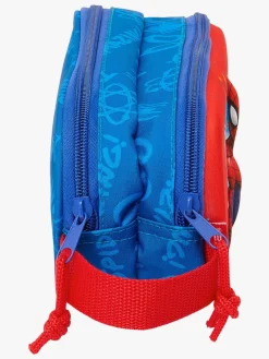 Kreativt Legetøj|MarvelSpiderMan Marvel Spider-Man 3D Dobbelt Penalhus, Rød/Marineblå