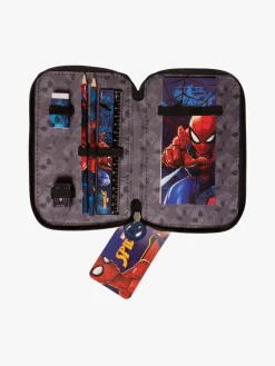 MarvelSpiderMan Kreativt Legetøj-Marvel Spider-Man Dobbelt Penalhus, Blå