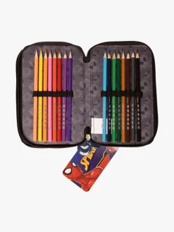 MarvelSpiderMan Kreativt Legetøj-Marvel Spider-Man Dobbelt Penalhus, Blå