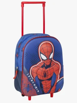 Tasker|Spiderman Marvel Spider-Man Kids Rygsæk Trolley 3D, Blå