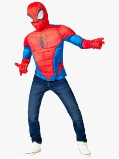 Kostumer & Udklædning|MarvelSpiderMan Marvel Spider-Man Kostume Overdel med Maske