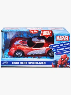 Legetøjsbiler & -Fartøjer|JadaToys Marvel Spider-Man Light-Up Bil 1:32