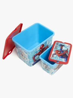 Børn MarvelSpiderMan Opbevaring-Marvel Spider-Man Opbevaringskasse Sæt 7l & 23l