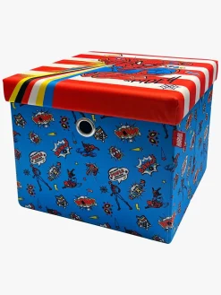 Børnemøbler|MarvelSpiderMan Marvel Spider-Man Puf med Opbevaringsboks, Multifarvet