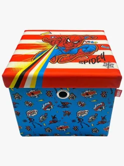 Børnemøbler|MarvelSpiderMan Marvel Spider-Man Puf med Opbevaringsboks, Multifarvet