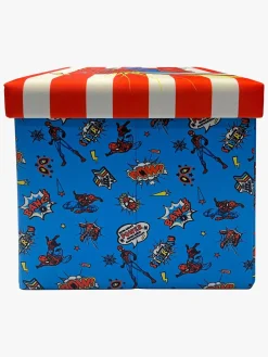 Børnemøbler|MarvelSpiderMan Marvel Spider-Man Puf med Opbevaringsboks, Multifarvet