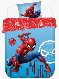 Børn MarvelSpiderMan Sengetøj-Marvel Spider-Man Sengesæt 140x200, Blå