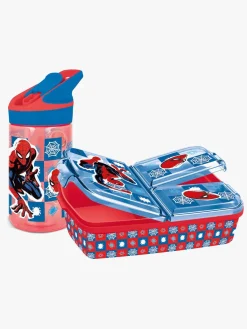 Spisetid|MarvelSpiderMan Marvel Spiderman Madkasse og Flaske, Red/Blue