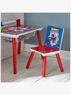 Børnemøbler|SpideyandFriends Marvel Spidey & His Amazing Friends Skrivebord med Stol, Rød