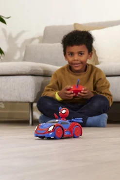 Fjernstyret|JadaToys Marvel Spidey Fjernstyret Bil med Figur Rød/Blå
