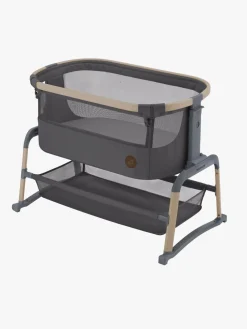 Børnesenge & Tilbehør|MaxiCosi Maxi-Cosi Iora Air Bedside Crib, Beyond Graphite Grå