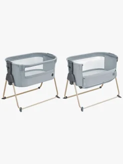 Børnesenge & Tilbehør|MaxiCosi Maxi-Cosi Tori Beyond Bedside Crib, Grey Eco Grå