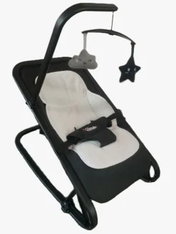 Skråstole & Babygynger|2ME Klara Skråstol inkl. Legetøjsbøjle, Black Sort